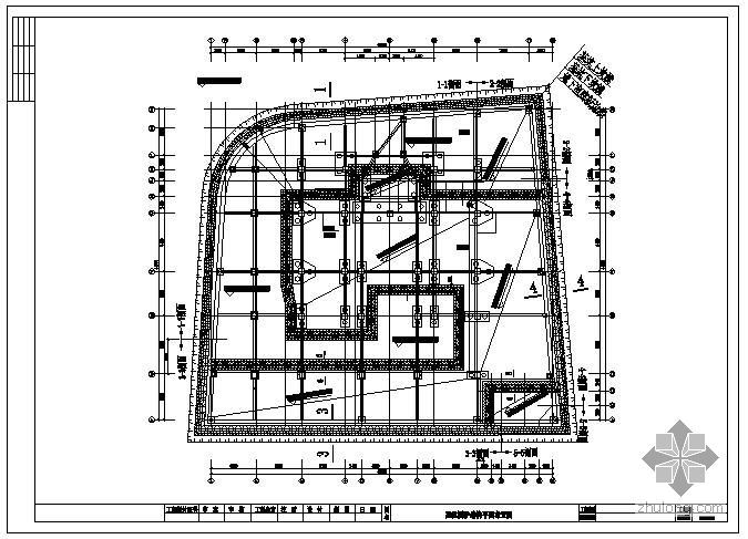 基坑围护设计研究资料下载-某工程基坑围护设计图纸