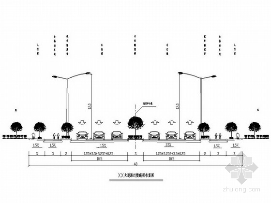 厂区道路照明图下载资料下载-[浙江]市政道路照明工程施工图设计15张