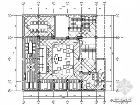 古典门窗cad资料下载-[江苏]精品古典乡村风格酒庄室内设计施工图（含实景）