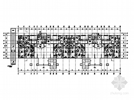 [上海]点板结合布局公共租赁房建筑设计方案文本（含CAD图）-点板结合布局公共租赁房建筑平面图