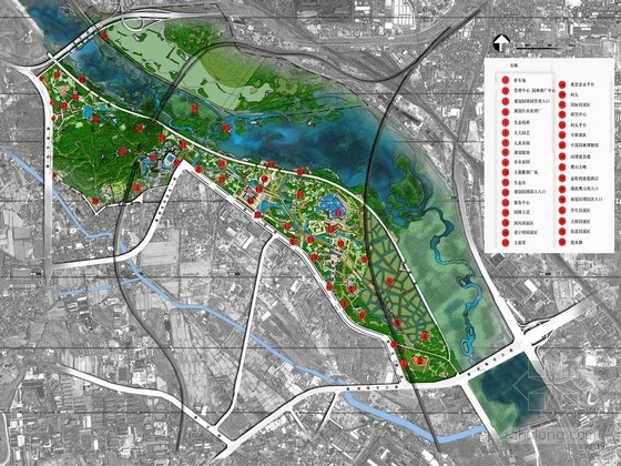 城市公园设计路线资料下载-[北京]国际博览型专类主题公园规划设计方案