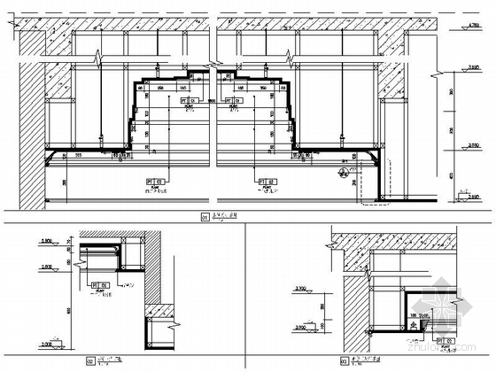 [广东]高档现代风格四层别墅室内装修施工图（含效果）详图