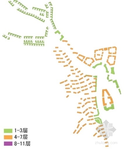 [辽宁]欧式风格住宅区规划及单体设计方案文本（国外知名建筑事务所）-住宅区分析图