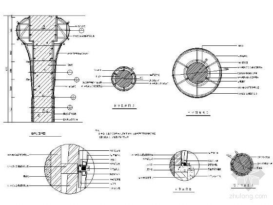 钢结构包铝板节点资料下载-铝板包柱详图