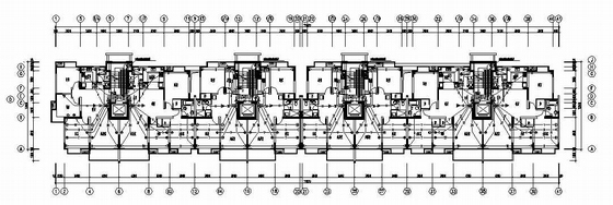 小区弱电CAD平面图纸资料下载-某小区八层住宅楼弱电平面图