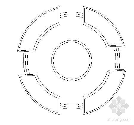 cad圆形花坛平面图资料下载-圆形阶梯花坛详图