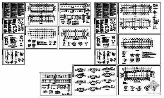 农业厂房建筑图资料下载-某钢混结构厂房建筑结构图