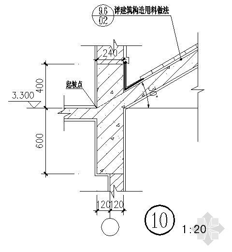檐口结构节点大样资料下载-檐口大样2