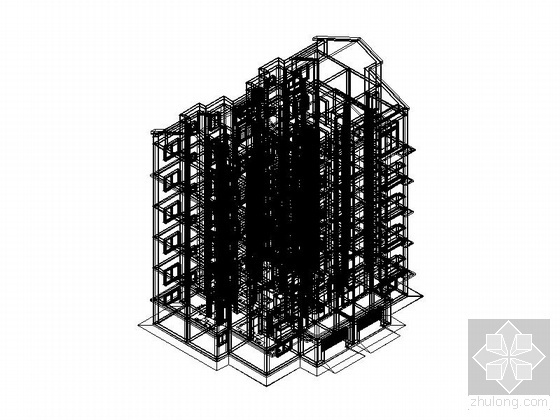 某五层住宅楼建筑施工图（含轴侧建模）- 