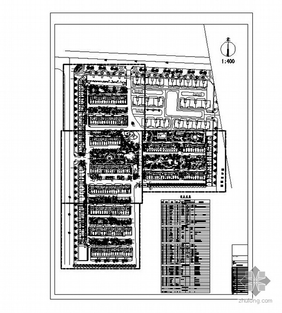 德州居住区总平面种植设计图- 