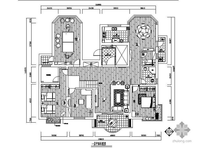 法式风格四居装修图资料下载-乡村风格四居样板装修图(含实景)