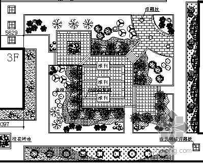 学校电路维修方案资料下载-某学校中庭景观绿化方案