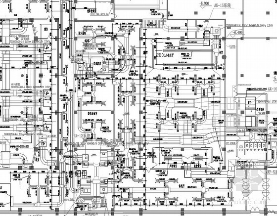 唐山某大型商场空调资料下载-大型商场综合建筑空调及通风排烟系统设计施工图