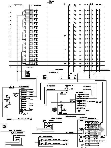 住宅楼层配电系统图资料下载-北京某十九层住宅楼配电系统图