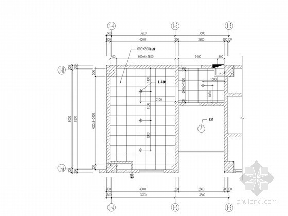 河南建筑职业技术资料下载-某职业技术学院卫生间详图