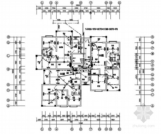 住宅楼内建筑电气设计资料下载-某住宅楼全套电气设计图