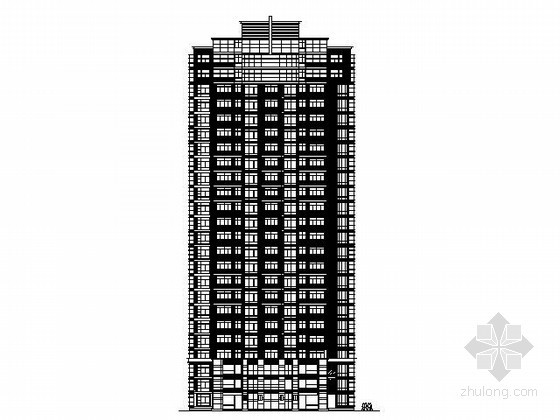 1梯3户住宅建筑设计图资料下载-[上海]某二十四层一梯三住宅建筑方案图（12号楼）