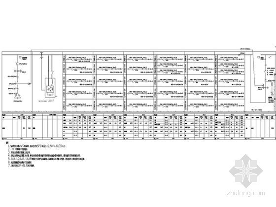 [上海]知名大型广场全套电气施工图纸92张（含完整计算书）-低压配电系统图 