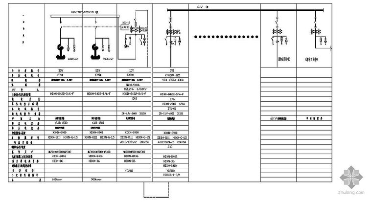 高压无功补偿图纸资料下载-总降高压无功补偿系统图