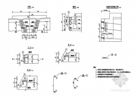 二级公路交安设计图纸资料下载-预应力混凝土连续箱梁(斜交)成套cad设计图纸
