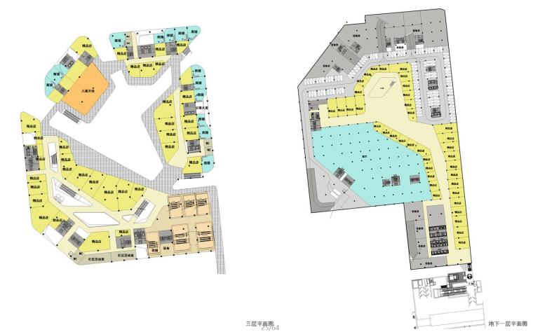 [广东]水湾村商业综合体规划及建筑单体设计方案文本设计（JPG+66页）-平面图