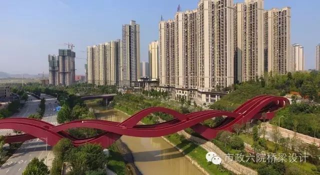 衢州体育公园总体规划视频资料下载-长沙梅溪湖“中国结”步行桥