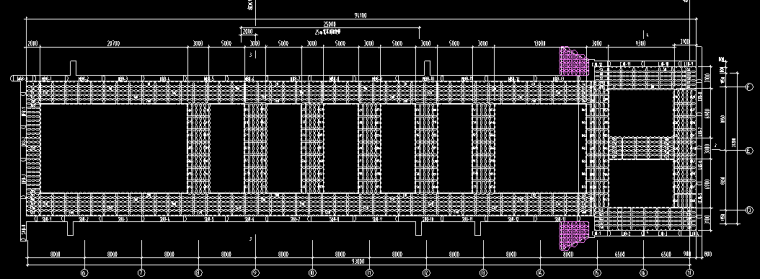 土建工程主体结构地基加固施工方案（三轴+旋喷）-5三轴搅拌桩布置平面图