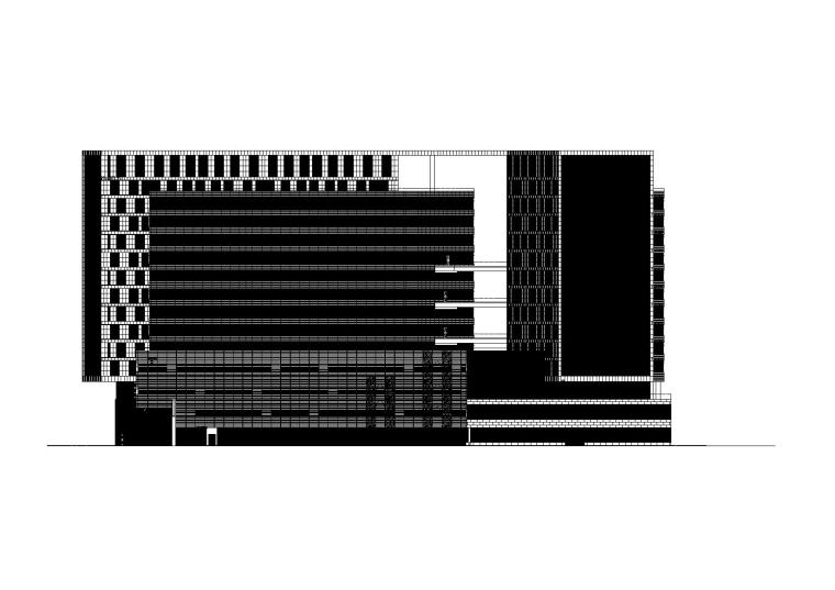 企业独栋办公楼案例资料下载-[上海]金融企业办公大楼建筑施工图（100+张CAD）