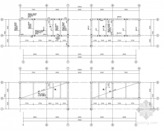 县级门诊楼框架结构施工图-电梯间屋面梁板修改图