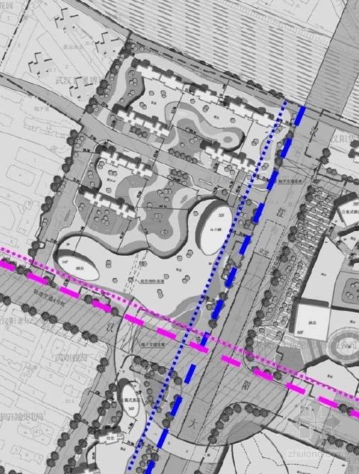 [武汉]城市综合体规划及单体设计方案文本-城市综合体分析图