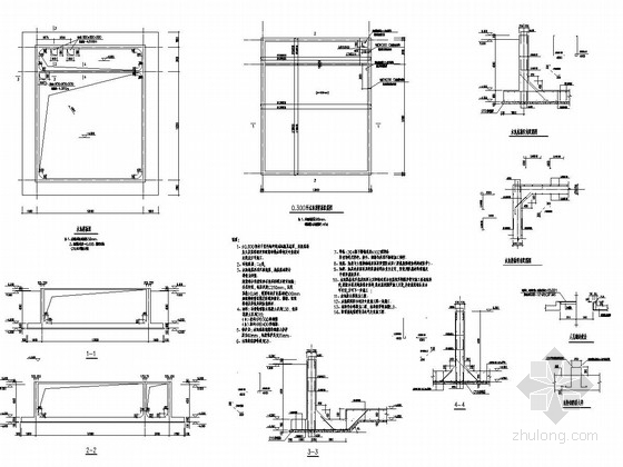 钢结构水池罩棚施工图资料下载-废水池结构施工图