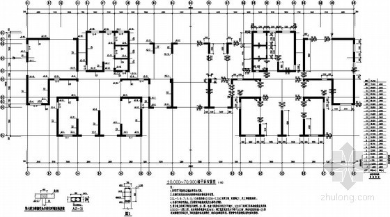 24层塔式住宅结构设计资料下载-某24层剪力墙住宅结构设计图