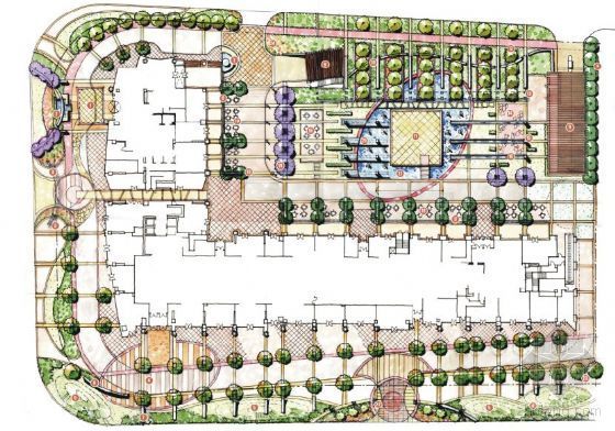 厂区园林景观设计方案资料下载-上海小区园林景观设计方案
