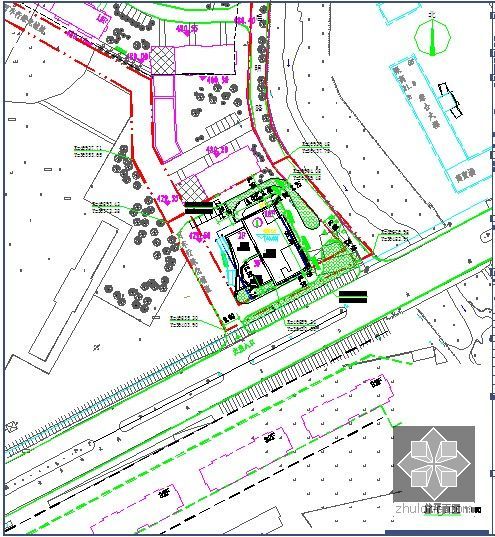 [吉林]大型房地产住宅楼工程项目申请报告（附图纸、投资估算表）-总平面图