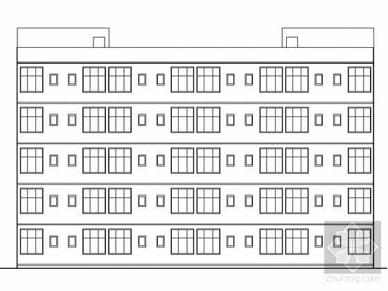 五层中学宿舍图纸资料下载-[重庆]某中学五层学生宿舍建筑施工图