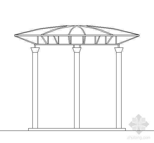圆亭施工图资料下载-某圆形休息亭施工图