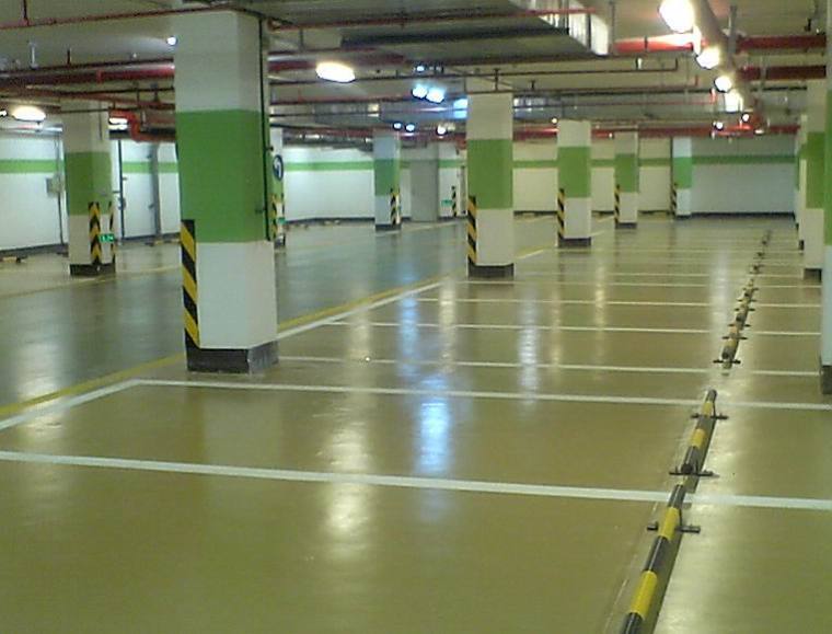 地下环氧树脂地坪资料下载-地下停车场环氧地坪优点