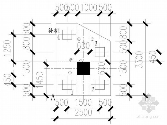 三桩承台补桩资料下载-承台补桩构造详图