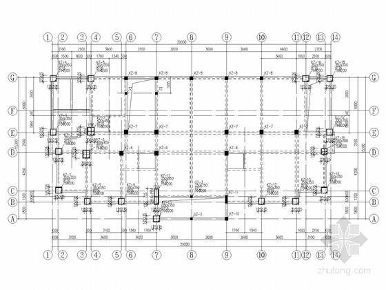 二层框架别墅建筑结构资料下载-四层框架别墅结构施工图