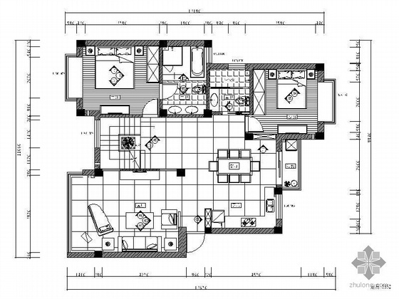 沿街空间设计方案资料下载-双层住宅空间设计方案