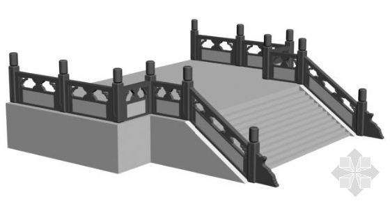 石栏杆CAD图纸资料下载-石栏杆