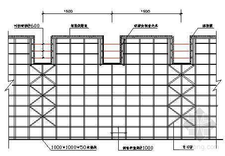 液压模板平台资料下载-预应力现浇平台模板支架图