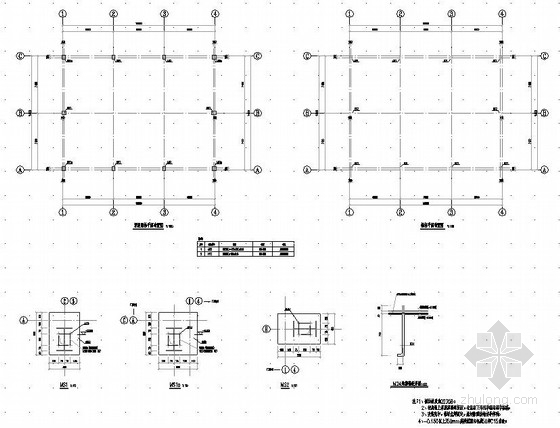 厂区桁架施工图资料下载-钢框架结构厂区供热锅炉房结构施工图