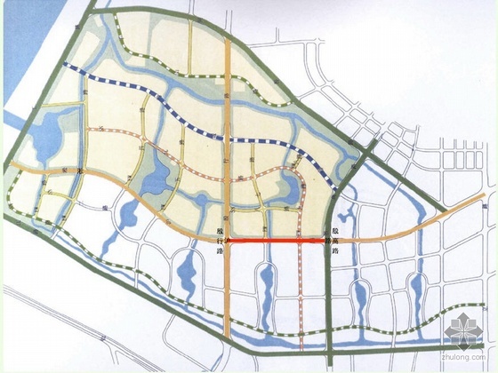 西咸新区道路绿化设计方案资料下载-道路景观绿化带设计方案