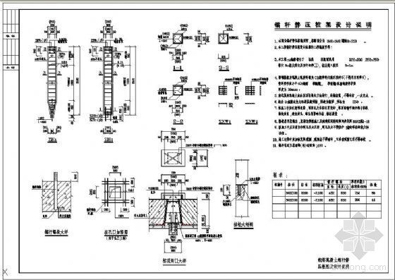 钢筋或钢丝绳砂浆锚杆资料下载-某钢筋混凝土锚杆静压桩图及设计说明