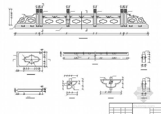 桥梁人行道板dwg资料下载-系杆拱桥人行道外侧栏杆构造节点详图设计