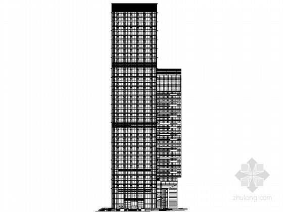 4层商业综合楼资料下载-[深圳]某三十九层商业综合楼建筑施工图（193.1米）