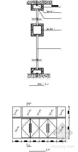玻璃门隔断节点图资料下载-全玻门节点图