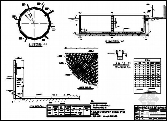 200水池钢筋图资料下载-筒形水池结构施工图
