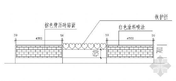 cad花池大样资料下载-网球场看台花池大样